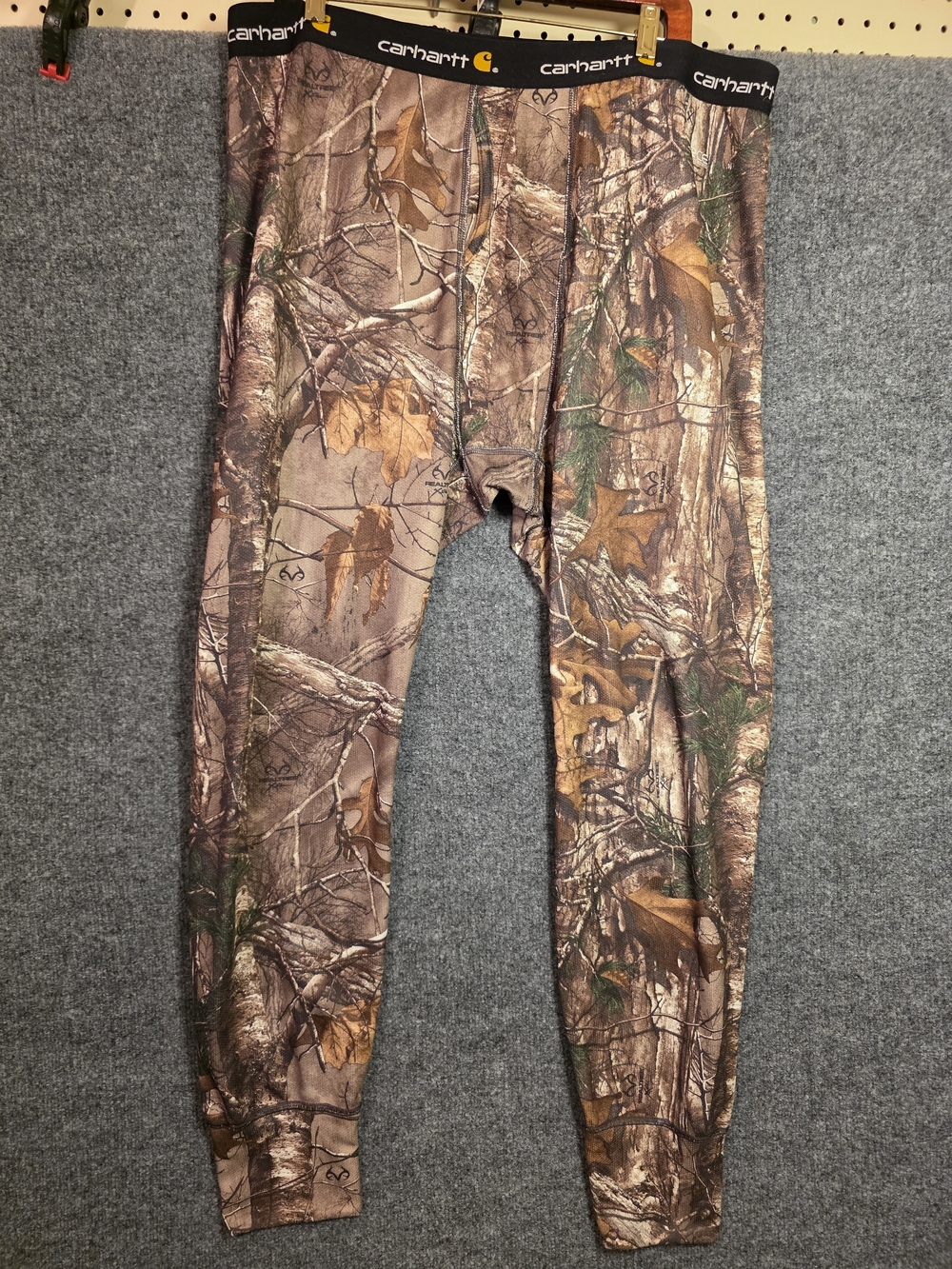 Carhartt Base Force Thermal Bottoms Mens 2XL Tall Realtree Camo Long Johns
